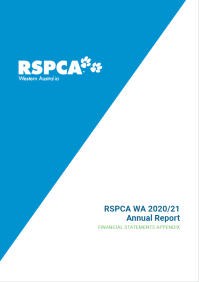 RSPCA WA Annual Report 2021-22 Financial Statements cover
