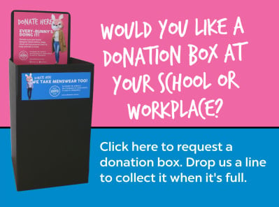 Click to request a Reloved clothing donation box