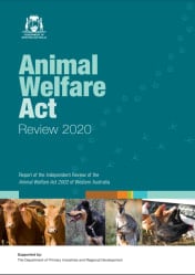 WA Animal Welfare Act 2002 Review report