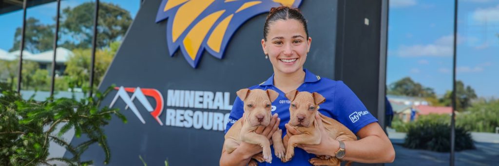 Pup and about: West Coast Eagle kicks off RSPCA Giving Day