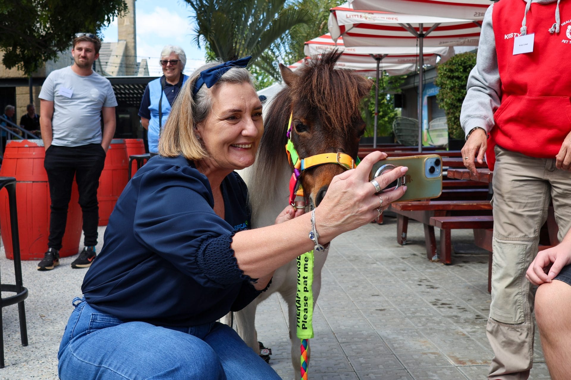 Animal Welfare Awards Lou selfie with pony