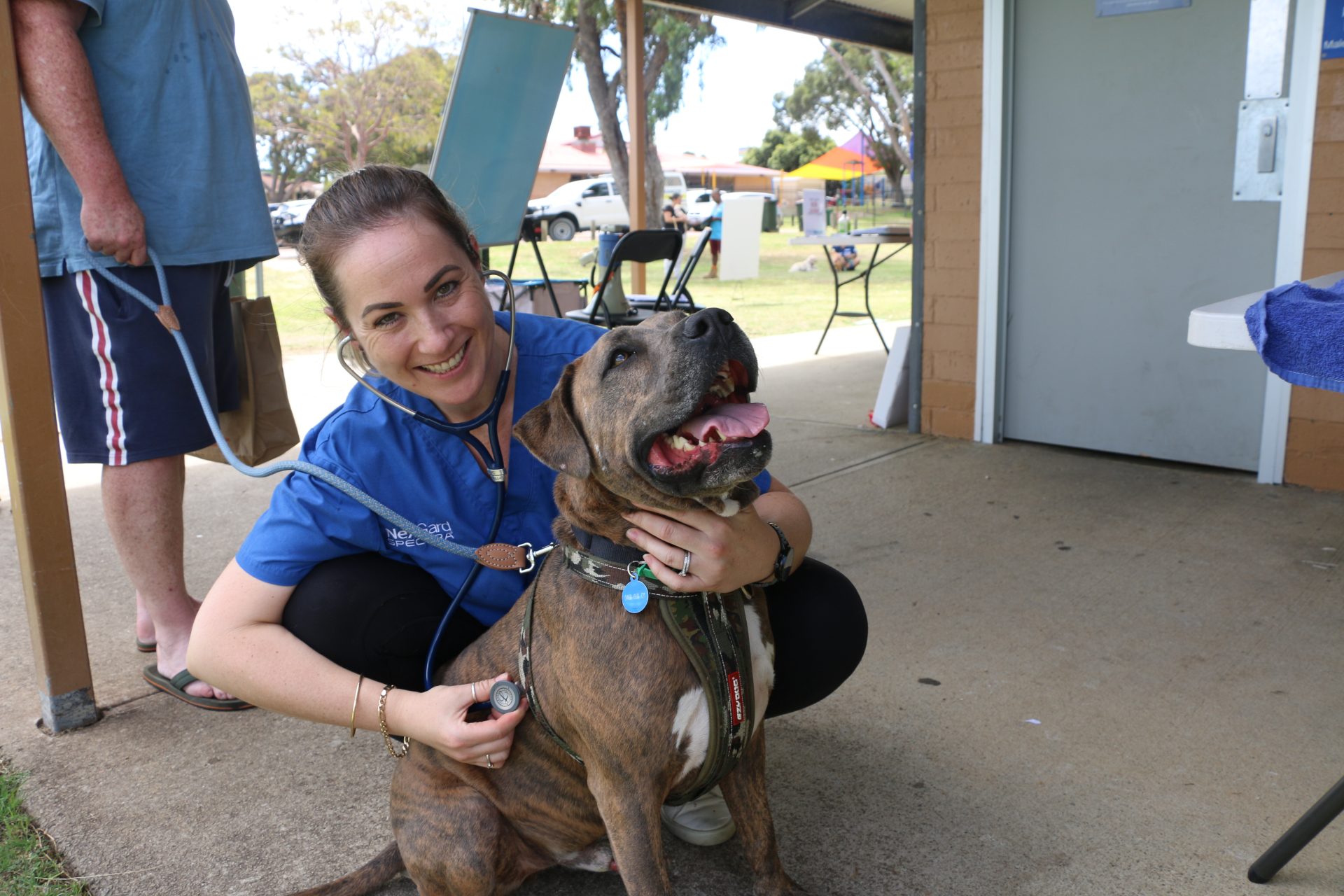 Vet at Community Action Day