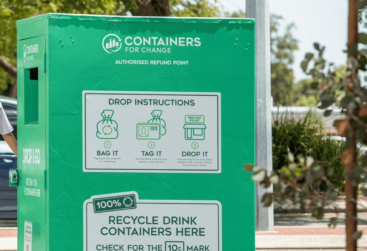 Containers for Change drop-off bin