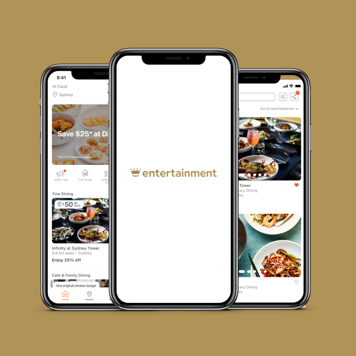The entertainment membership app - displayed on a phone screen