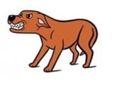 Angry dog animation