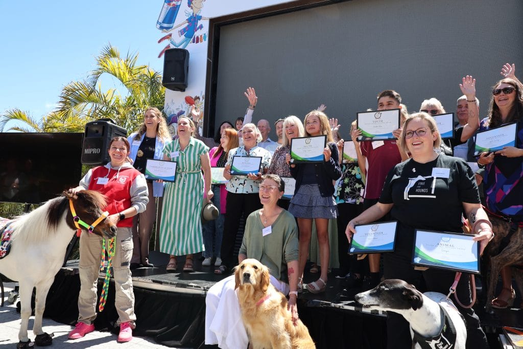 Animal Welfare Awards AWA winners 2025 group smiling with certificates